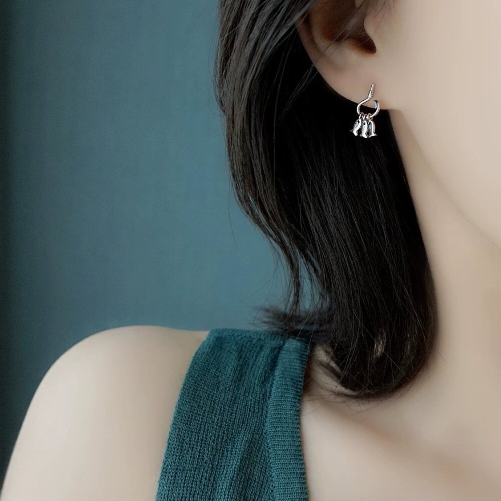 Silver Dangle Earrings - image 1